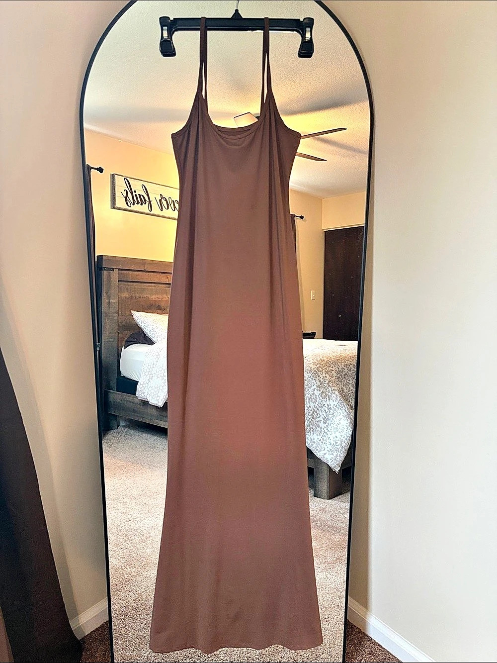 Brown Maxi Slip Dress Like New